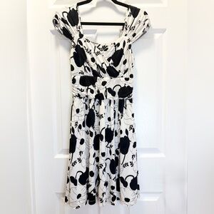 Morgan de Toi cocktail dress with plunge neckline